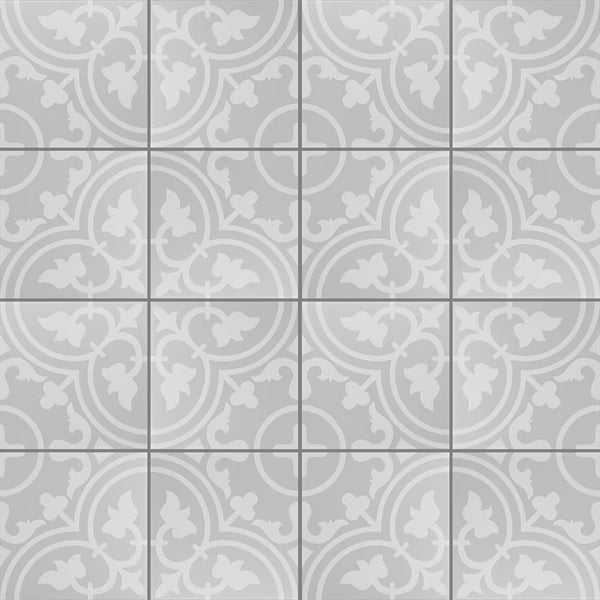 Modamo Gran Canaria Grey 7-3/4-inch x 7-3/4-inch Porcelain Floor & Wall Tile