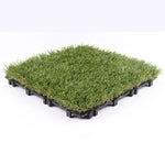 Load image into Gallery viewer, NewTechWood 1&#39; x 1&#39; Quick Deck Faux Zoysia Grass Deck Tile – 10 sq.ft/Box
