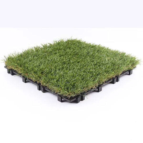 NewTechWood 1' x 1' Quick Deck Faux Zoysia Grass Deck Tile – 10 sq.ft/Box