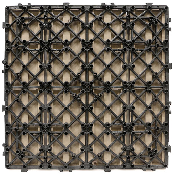 Creative Surfaces® 1' x 1' Composite Deck Tile (12-pack) – Ivory