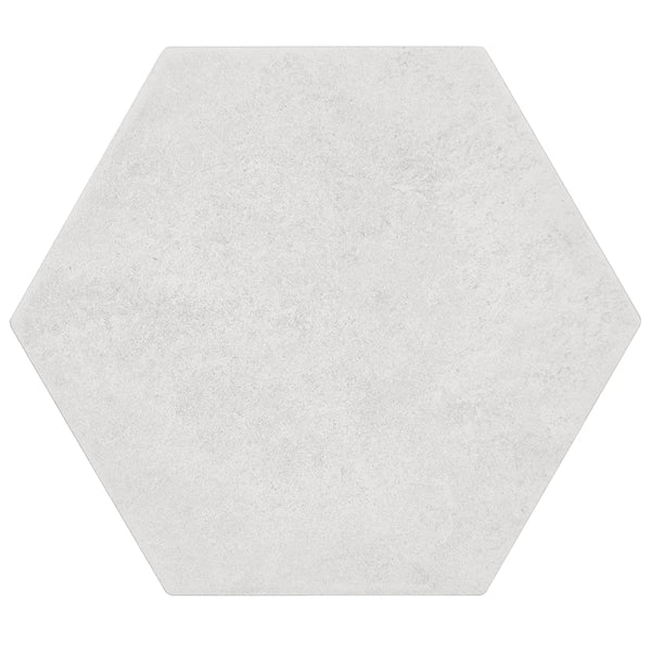 Ivy Hill Tile Hayes Blanco Porcelain Tile – 0.31 inch Thick, 8 inch x 9.44 inch, 9.84 sq.ft/Case – Matte Hexagon Italian Style Finish