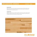 Charger l&#39;image dans la visionneuse de galerie, Plancher en érable massif Raphia mat de Dubeau Floors, 1,9 cm (¾ po) d&#39;épaisseur x 8,9 cm (3¼ po) de largeur x longueur variable (20 pi²/caisse)
