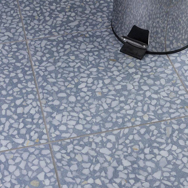 Merola Tile Farnese Amalfi Azul Porcelain Tile 11.5 inch x 11.5 inch 10.55 sq. ft./case Matte Textured Stone Look Finish