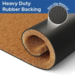 Charger l&#39;image dans la visionneuse de galerie, Barnyard Designs Natural Coco Coir Heavy Duty Backing Doormat 3 ft x 2 ft
