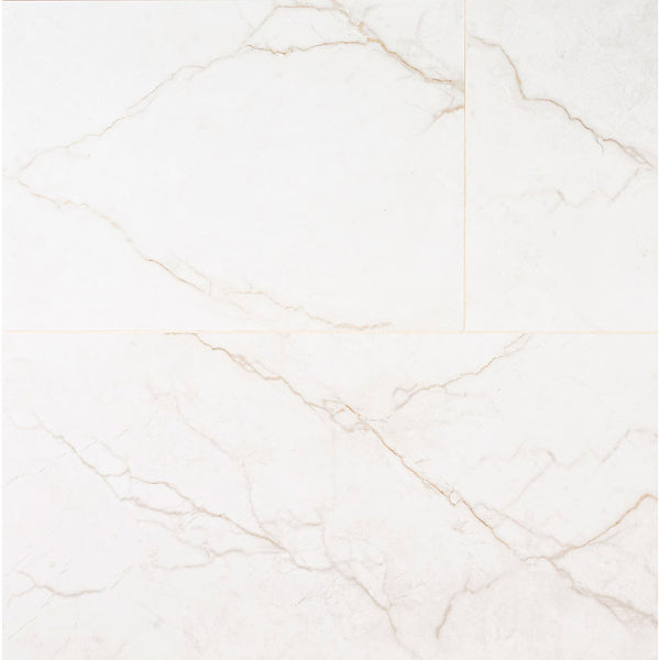 MSI Stone ULC Brighton Gold Porcelain Tile – 0.37 inch Thick, 24 inch x 48 inch, 16 sq.ft/Case – Matte Marble Look Finish