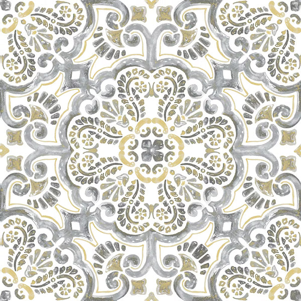 FloorPops Antico Peel & Stick Floor Tiles Set of 20 – Moroccan Style Pattern
