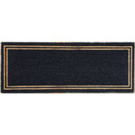 Load image into Gallery viewer, Home Decor Inc. Black Border Double Door Coir Outdoor Mat 18&quot; x 48&quot; with Vinyl Backing
