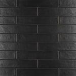 Load image into Gallery viewer, Merola Tile Chester Matte Nero Ceramic Wall Tile 2 inch Width 10 inch Length 13.44 sq ft/case Matte Subway Finish