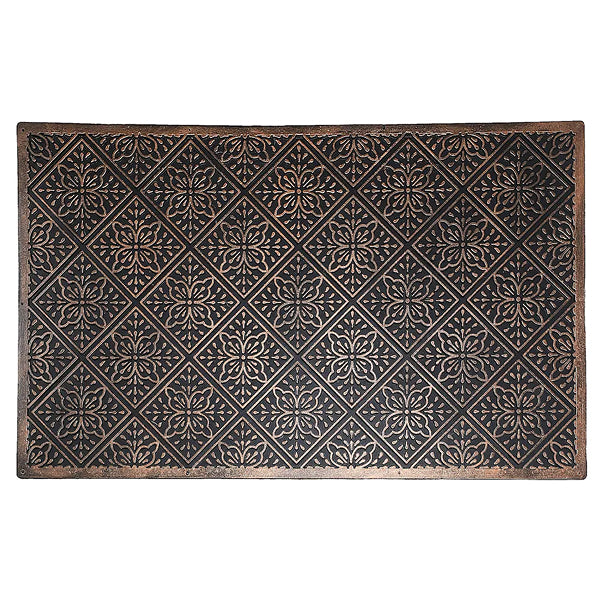 IH Casa Decor Ih Casadecor 18 L × 30 W × 1 H Rubber Mat (Tiled Floral)
