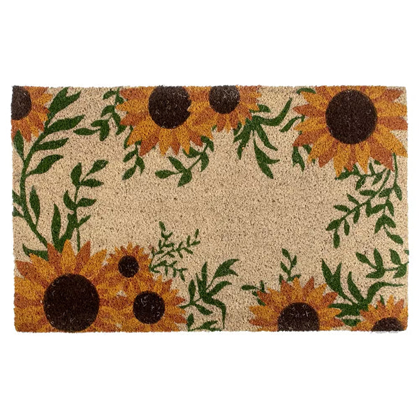 IH Casa Decor Coir Door Mat (Sunflower Border)