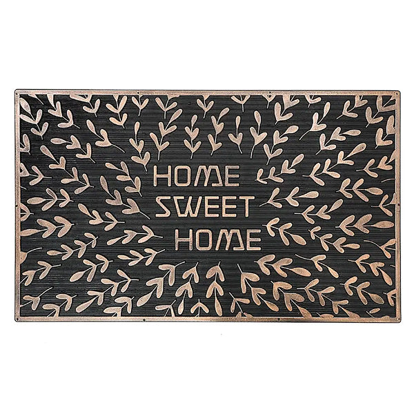 IH Casa Decor IH Casadecor Tapis de caoutchouc 18L x 30W x 2H (Home Sweet Home Leaves)