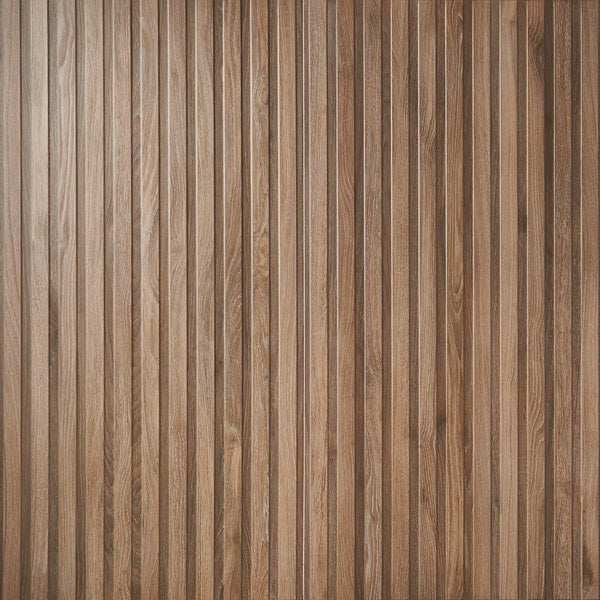 Ivy Hill Tile Brookline Ribbon Roble Brown Porcelain Tile 0.35 inch Thickness 24 inch Width 15.49 sq. ft. Coverage Matte Wood Look Finish