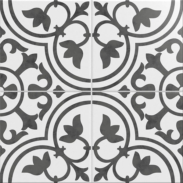 Porcelain Tile, 8 in x 8 in, Braga Flower – 15.27 sq.ft./box