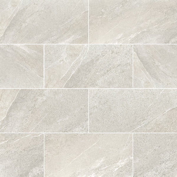 MSI Stone ULC Circinus Grigio Porcelain Tile 0.37 inch Thickness 24 inch Width 16 sq. ft. Coverage Polished Finish Marble Look
