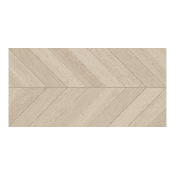 Modamo Chevron Grey Wood Look Porcelain Tile 0.35 inch Thick 24 inch x 48 inch Large Format Matte
