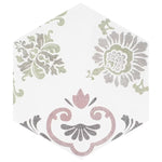 Load image into Gallery viewer, Merola Fantasy Hex Pink Porcelain Tile 0.38 inch Thick 8.63 inch x 9.88 inch 11.5 sq. ft./case Satin Textured Hexagon