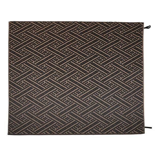 StyleWell Taupe Geo Taupe 8 ft. x 10 ft. Reversible Outdoor Area Rug