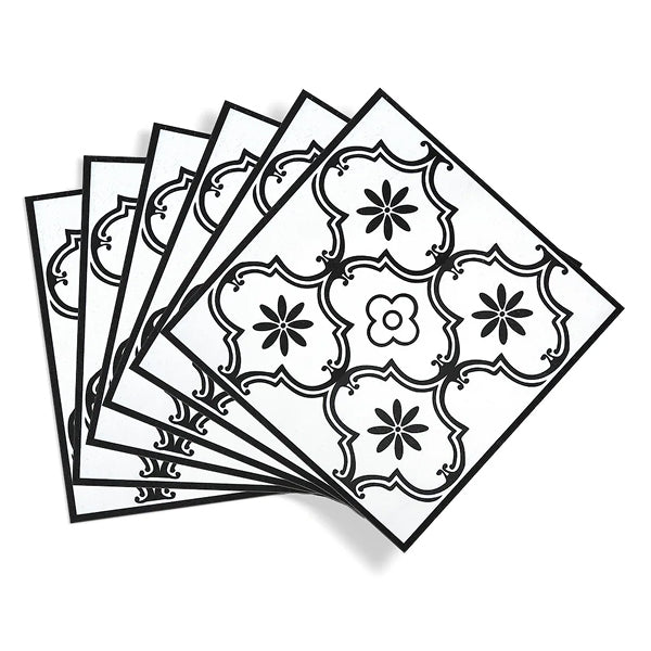 D-C-Fix Ornamental 12-inch x 12-inch Adhesive Luxury Vinyl Tile (11 sq. ft./case, Pattern Design, Waterproof, Peel & Stick)