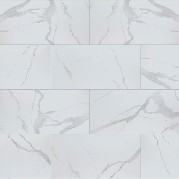 MSI Stone ULC Ader Tegal Porcelain Tile 0.37 inch Thick 12 inch x 24 inch 16 sq ft/case Matte Marble Look