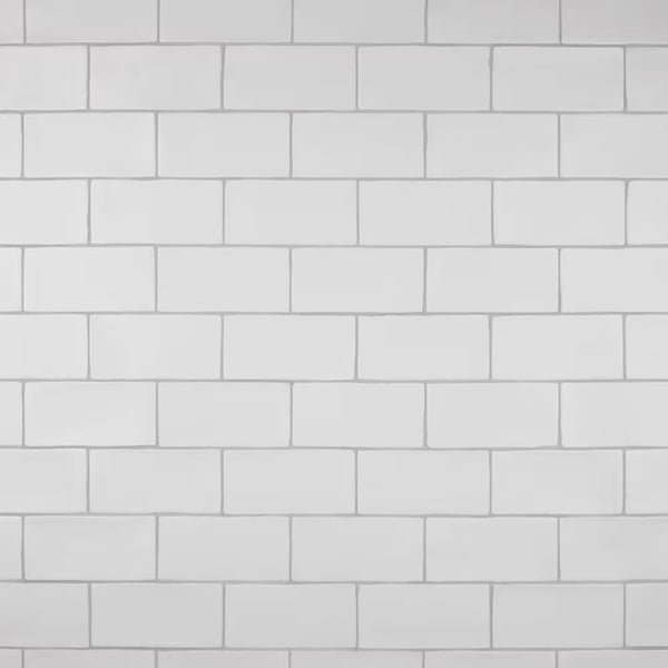 Merola Tile Chester Matte Bianco 3 inch x 6 inch Ceramic Wall Tile – 5.72 sq. ft. per Case, Matte Smooth Finish