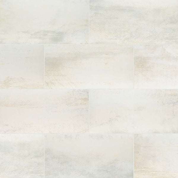 MSI Stone ULC Metallic Blanche Matte Porcelain Floor and Wall Tile 12 inch x 24 inch x 0.39 inch – 14 sq. ft./Case, Metallic Stone Look Finish