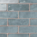 Load image into Gallery viewer, Ivy Hill Tile Santa Fe Blue 4 inch x 11.96 inch Polished Ceramic Wall Tile – 10.76 Sq. Ft. Coverage per Case
