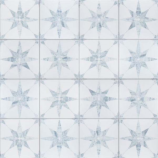 Merola Tile Cassis Stella White 9.75 inch x 9.75 inch Porcelain Floor & Wall Tile – 10.88 Sq. Ft./Case – Wood Look Textured Finish