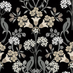 Load image into Gallery viewer, NuWallpaper Black and Neutral Meadow Song Peel &amp; Stick Wallpaper 20.5 in x 18 ft