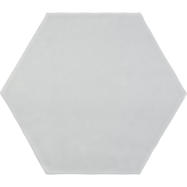 Anatolia Teramoda Silver Hexagon Glossy Pressed Ceramic Wall Tile 6 inch – 6.67 sq.ft./case Glossy Silver