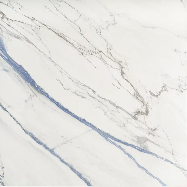 Ivy Hill Tile Calacatta Indigo 24 inch x 24 inch Matte Marble Look Porcelain Floor and Wall Tile (15.49 sq. ft./Case)