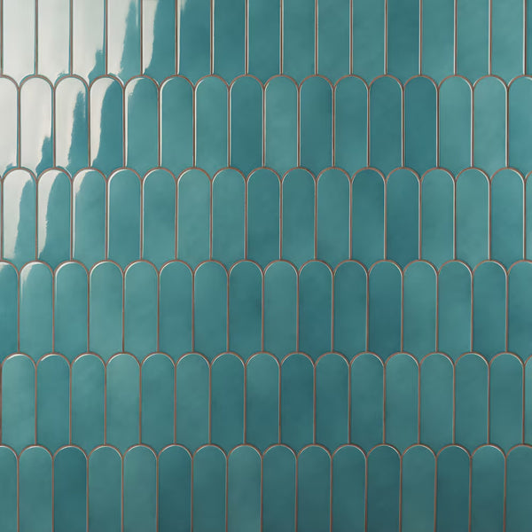 Ivy Hill Tile Aerial Turquoise 2.83 inch x 7.67 inch Polished Ceramic Wall Tile – 5.15 Sq. Ft. Coverage per Case
