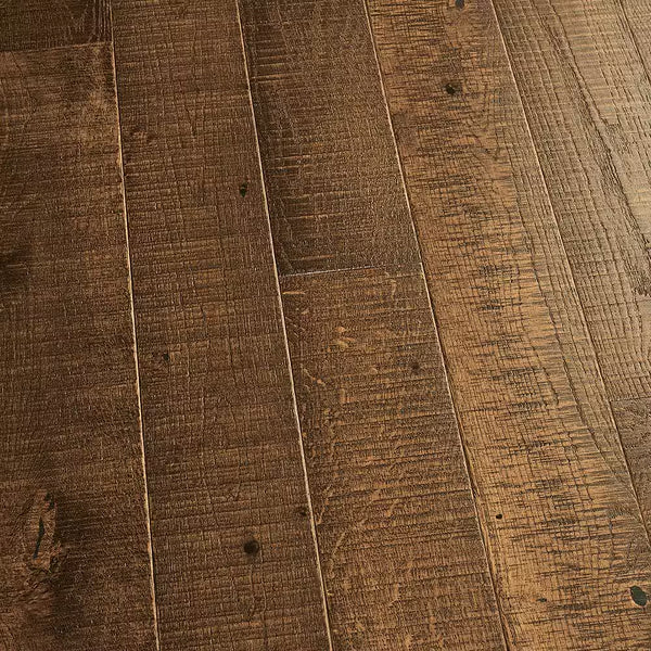 Monterey French Oak wide plank solid hardwood flooring with matte finish and varying lengths