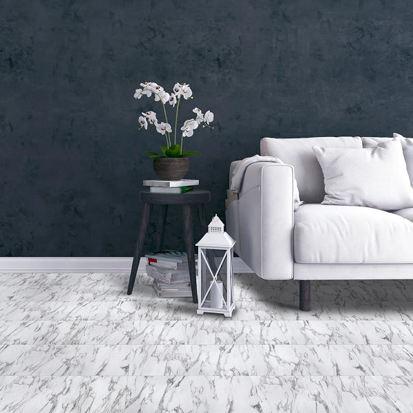 BaseCore 12mil x 12" W x 12" L Peel and Stick Vinyl Tile Flooring