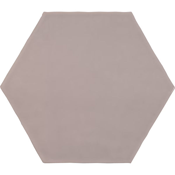 Carrelage mural en céramique compressé Anatolia Teramoda Petal Hexagone Brillant 15,24 cm – 0,62 m²/caisse Rose pâle brillant