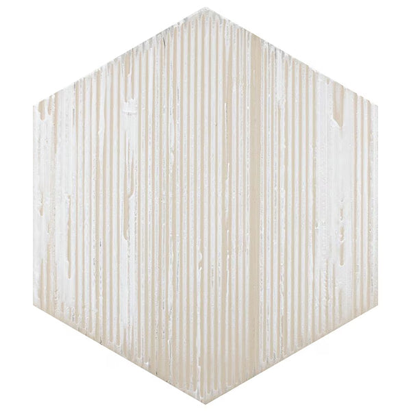 Merola Tile Retro Hex Terra Porcelain Tile 14.13 inch x 16.25 inch – 11.05 sq. ft. per Case Matte Wood Look Finish