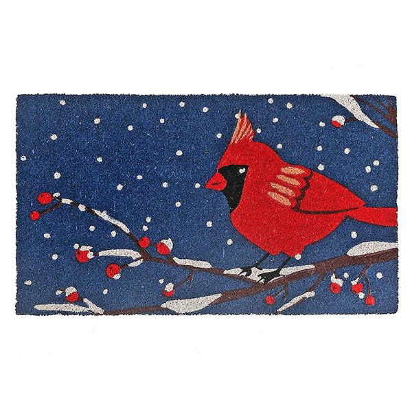 IH Casa Decor 18" x 30" Coir Door Mat (Midnight Cardinal)