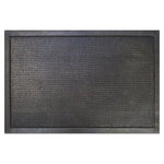 Load image into Gallery viewer, Multy Home 20-inch x 30-inch Black Rubber Pin Floor Mat
