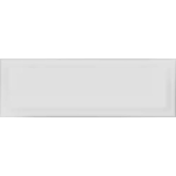 Anatolia 4 inch x 12 inch Soho Gallery Grey Beveled Glossy Pressed Glazed Ceramic Tile 9.69 sq ft/case – Subway Style Beveled Edge