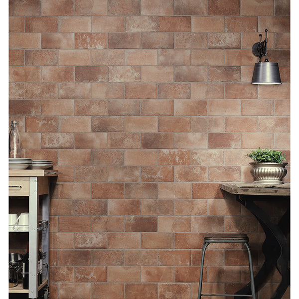 Merola Tile Americana Boston North Porcelain Tile 0.35 inch Thick x 4.38 inch Wide – 5.6 sq. ft. Coverage – Glazed Matte Finish