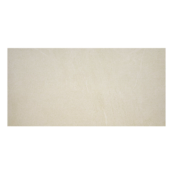 MSI Bellevue Ivory Porcelain Tile 0.41 inch Thick 24 inch x 48 inch 16 sq. ft./case Matte Stone Look