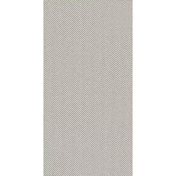 StyleWell Trident 3 ft x 6 ft Polypropylene Loop Yarn with Non-Slip Backing Grey Doormat