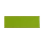 Load image into Gallery viewer, Modamo Chromie Lime Green 3-inch x 9-inch Glossy Ceramic Wall Tile – 2.97 sq.ft. per Case