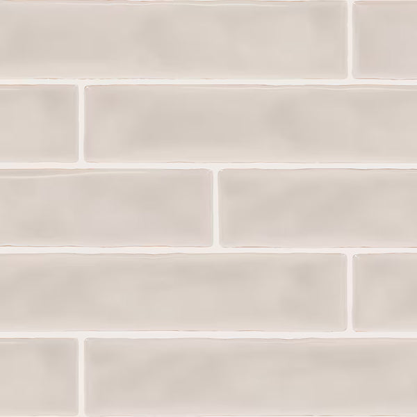 Dal Tile Artistic Reflections Mist 2 inch x 10 inch Glazed Ceramic Undulated Wall Tile – 5.24 sq. ft. per Case, Glossy High Sheen Finish
