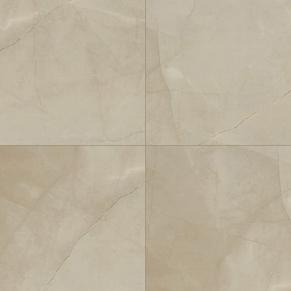 MSI Stone ULC Sande Cream Glazed Porcelain Tile 24 inch x 24 inch 16 sq. ft./Case Polished Stone Look Floor and Wall Tile