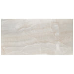 Charger l'image dans la visionneuse de galerie, Merola Tile Dubai Pearl Porcelain Floor and Wall Tile 12.5 inch x 24.5 inch 10.8 sq. ft./Case Semi-Gloss Stone Look Rectangular Tile