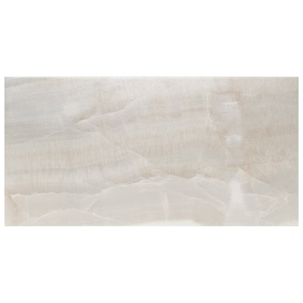 Merola Tile Dubai Pearl Porcelain Floor and Wall Tile 12.5 inch x 24.5 inch 10.8 sq. ft./Case Semi-Gloss Stone Look Rectangular Tile