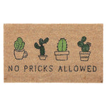 Charger l'image dans la visionneuse de galerie, IH Casa Decor No Pricks Allowed Coir Door Mat 18 inch x 30 inch Indoor/Outdoor Entrance Mat