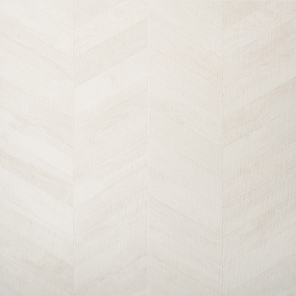 Ivy Hill Tile Montgomery Chevron White Porcelain Tile – 0.39 inch Thick, 24 inch x 48 inch, 15.49 sq.ft/Case – Matte Finish