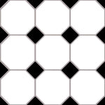 Load image into Gallery viewer, TrafficMaster 1.5mm x 12in. W x 12in. L Matte Black and White Chaplin Peel and Stick Vinyl Tile Flooring (10sq.ft./case)