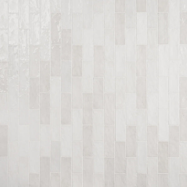 Ivy Hill Kingston White Polished Ceramic Wall Tile 3 inch x 8 inch 0.31 inch Thick 5.38 sq ft/case